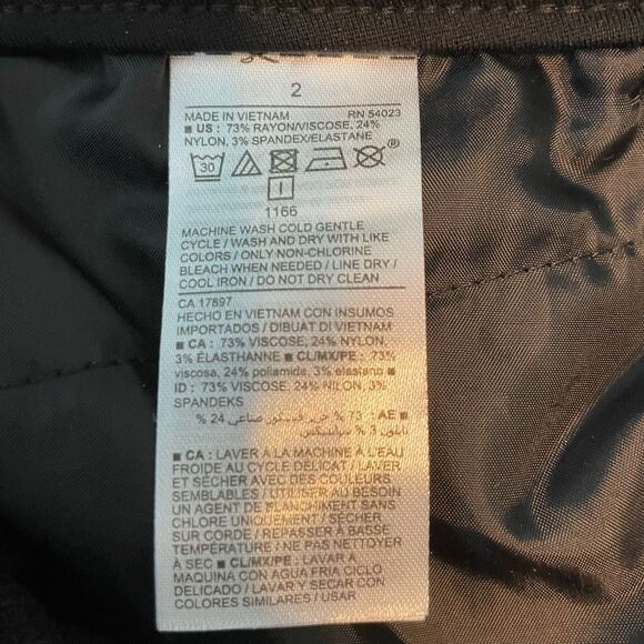 Old Navy Pixie Skinny Ankle Pants Black Stretch Knit High-Waisted‎ 2 - Picture 7 of 8